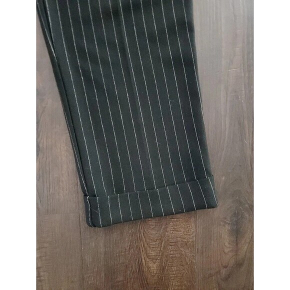 Black Pinstripe Ankle Straight Leg Dress Pants | Bailey 44 Sz Small - Picture 5 of 11